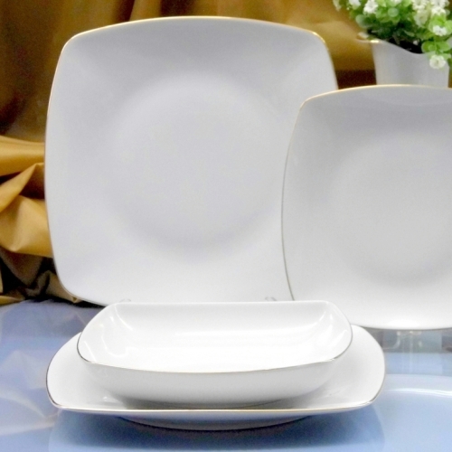 Talerz płytki 20 cm dek: 3603 Złota Linia AKCENT